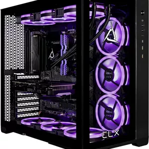 کامپیوتر گیمینگ CLX Set - پردازنده 24 هسته ای Intel Core i9 13900KF 3GHz با خنک کننده مایع، 64 گیگابایت حافظه DDR5، کارت گرافیک GeForce RTX 4070 12GB GDDR6X، 2 ترابایت SSD، 6 ترابایت HDD، WiFi، ویندوز 11 هوم 64 بیتی