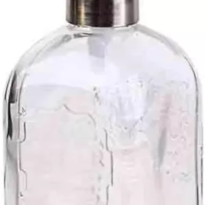 سر پمپ پخش کننده صابون استیل ضد زنگ، پخش کننده صابون شیشه ای شفاف مناسب منزل/هتل/حمام، ظرفیت 490 میلی لیتر
