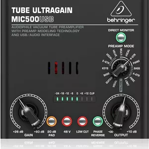 پری امپ میکروفون تیوب Behringer MIC500USB