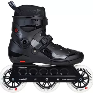 اسکیت های شهری Powerslide Storm Black 110 بزرگسالان، اسکیت های حرفه ای-یونیسکس-چرخ های Spinner 110mm/88a/ Wicked ABEC 9- فریم آلومینیومی 2 در 1 به اسکیت بازان اجازه می دهد تا روی 4x80mm یا 3x110mm حرکت کنند