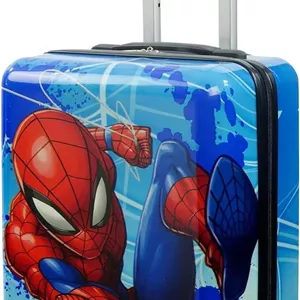 چمدان چرخدار کودکانه FUL Marvel Spider-Man، چمدان سخت با چرخ های اسپینر، چند رنگ، 21 اینچ