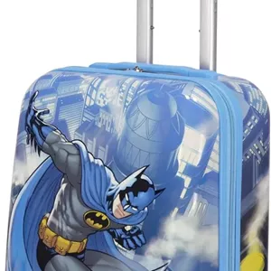 چمدان چرخ دار 21 اینچی بتمن DC Comics FUL مناسب کودکان، چمدان کابین سایز هارد شل با چرخ