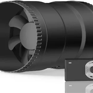 فن تقویت کننده کانالی 4 اینچی Hon&Guan با کنترل کننده سرعت - جریان هوای 130 CFM با توان فوق العاده کم 6 وات و نویز کم