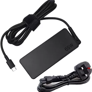 آداپتور برق 65 واتی USB C سازگار با Lenovo Think Pad Yoga، HP chrome book، Dell XPS، ASUS، Acer، HUAWEI، Xiaomi، Samsung و سایر دستگاه های Type C منبع تغذیه لپ تاپ دیواری PD (شارژر Type C)
