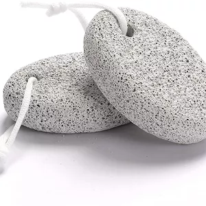 سنگ پا طبیعی ORiTi برای پا، بسته 2 عددی ابزار پدیکور گدازه ای، از بین برنده پینه و پوست سخت برای پا و دست - لایه بردار طبیعی سوهان پا برای از بین بردن پوست مرده