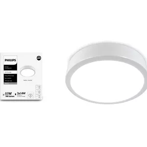 چراغ سقفی ال ای دی 11 وات فیلیپس مدل DN027C Essential SmartBright G2 3000K نور سفید گرم