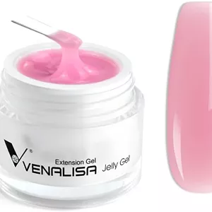 ژل بیلدر ناخن Venalisa، ژل سخت صورتی هلویی برای تقویت ناخن، ژل UV 50ML، مناسب برای طراحی ناخن، مانیکور، سالن، استفاده شخصی در منزل