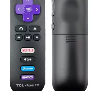 ریموت کنترل اصلی Ceybo مدل 21001-000109 مناسب برای تلویزیون هوشمند TCL Roku دارای دکمه های Netflix، Paramount، HBOMax