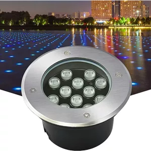 چراغ های دفنی LED گرد محوطه باز، ضد آب IP65، مناسب نورپردازی محوطه، مسیرهای ورودی، پیاده رو، پاسیو، پله ها، نورافکن باغ (نور گرم ac85)