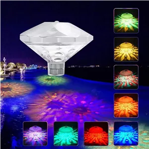 چراغ های شناور استخر، چراغ های ضد آب زیر آب، چراغ های LED برکه، دکوراسیون استخر دیسکو برای مهمانی استخر یا برکه، لوازم جانبی استخر برای بزرگسالان، اسباب بازی های حمام وان آب گرم برای شنا، دکور عروسی 1 عدد