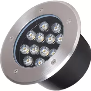 چراغ های LED دفنی، چراغ محوطه بیرونی ضد آب IP66 ولتاژ پایین AC12/24V نورافکن گرد برای مسیر، راهرو، پاسیو، حیاط، نورپردازی منظره (سبز 18 وات)