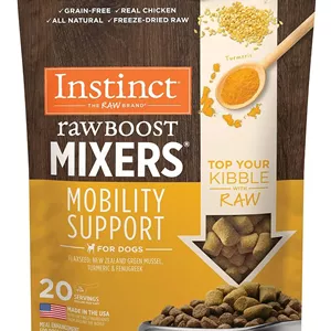 افزودنی غذای سگ خشک شده انجمادی Instinct Raw Boost Mixers با پشتیبانی از تحرک، 156 گرم