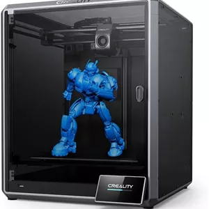 پرینتر سه بعدی Creality K1 Max با قابلیت هوش مصنوعی، سرعت چاپ 600mm/s، شتاب 20000mm/s²، ساختار Core XY، حجم ساخت بزرگ 300*300*300mm، تراز خودکار، اکسترودر دو دنده