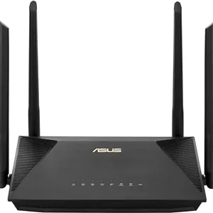 روتر توسعه‌پذیر دو بانده ASUS RT-AX52 (AX1800) WiFi 6، محافظ فوری، کنترل والدین، VPN داخلی، سازگار با AiMesh، مناسب بازی و استریم، خانه هوشمند - مشکی