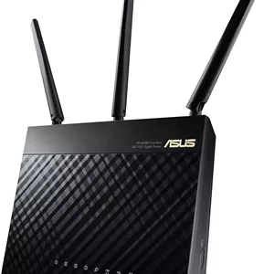 روتر دو بانده ASUS AiMesh برای سیستم وای فای مش (تا 1900 مگابیت بر ثانیه) - AiProtection Network Security توسط Trend Micro، Adaptive QoS و Parental Control (RT-AC68U)