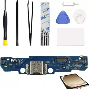 کیت تعویض درگاه شارژ سازگار با گلکسی تب A 10.1 2019، برد داک کانکتور USB-C برای تبلت تب A 10.1 2019 مدل SM-T510/515، به همراه ابزار تعمیر