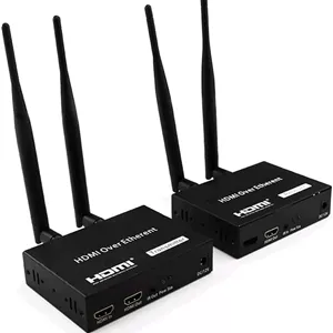 کیت توسعه دهنده بی سیم HDMI هانزالا، فرستنده و گیرنده 2.4G/5G 1080P، پشتیبانی از Full HD 1080P 60Hz با کنترل از راه دور، انتقال 200 متری برای صفحه نمایش پروژکتور