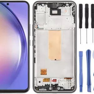 قطعات یدکی جایگزین تلفن همراه برای گلکسی A54 5G SM-A546 صفحه نمایش 6.43 اینچی OLED LCD دیجیتایزر مونتاژ کامل با قاب نمایشگر موبایل