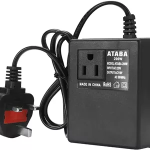 آداپتور برق هوشمند 200 وات AC 220V به 110V مبدل ولتاژ کاهنده مسافرتی کارآمد خانگی