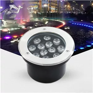 چراغ دفنی ال ای دی ضد آب IP68 ولتاژ پایین برای استخر، حوض ماهی، باغ، فواره و پله (سفید 9 وات)