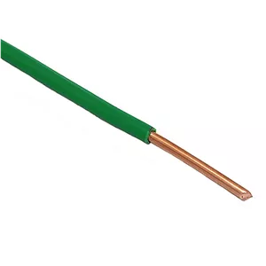 سیم مسی تک رشته ای سبز رنگ Republic Wire Inc. با روکش ترمو، سایز 12 TW (152 متر)