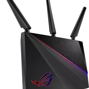 روتر گیمینگ ASUS ROG Rapture WiFi (GT-AC2900) - روتر اینترنت بی سیم گیگابیتی دو بانده، NVIDIA GeForce NOW، AURA RGB، گیمینگ و استریمینگ، سازگار با AiMesh، امنیت اینترنت مادام العمر