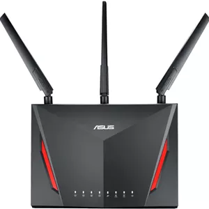 روتر گیمینگ وای فای گیگابیتی دو بانده ایسوس مدل RT-AC86U AC2900 با MU-MIMO، مشکی