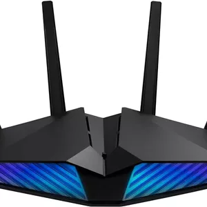 روتر گیمینگ ASUS RT-AX82U (AX5400) دو بانده WiFi 6 با قابلیت توسعه، پورت گیمینگ، حالت بازی موبایل، Aura RGB، امنیت AiProtection Pro، Instant Guard، VPN، سازگار با AiMesh