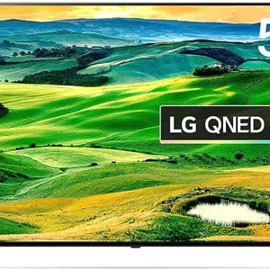 تلویزیون هوشمند 4K ال جی QNED سایز 55 اینچ سری QNED80، طراحی سینمایی صفحه نمایش 4K Active HDR webOS22 با ThinQ AI، مشکی