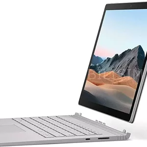 لپ تاپ تبدیل شونده مایکروسافت Surface Book 3، پردازنده چهارهسته ای نسل دهم Intel Core i7-1065G7 1.3 گیگاهرتز، 16 گیگابایت رم، 256 گیگابایت SSD، صفحه نمایش لمسی 15.5 اینچی، GeForce GTX 1660 Ti 6GB، صفحه کلید انگلیسی، ویندوز 10 پرو، نقره ای