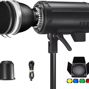 کیت فلاش استودیویی گودکس DP600IIIV، 600Ws دمای رنگی 5600±200K مانت بوئنز سیستم وایرلس 2.4G فلاش استودیویی برای عروسی، پرتره، فشن