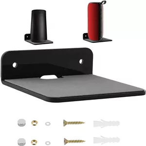 پایه دیواری کوچک برای بلندگو، قفسه شناور کوچک برای بلندگو بلوتوثی، وب کم، تلفن همراه، روتر مش، قفسه نمایش اسباب بازی، قفسه اکریلیک بلندگو