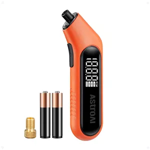 فشارسنج دیجیتال تایر AstroAI با صفحه نمایش بزرگ 300PSI، دارای نور پس زمینه و چراغ قوه، دقت بالا ANSI 2A، سازگار با والف های شرادر، 4 واحد، شامل آداپتور والف پرستا، باتری های AAA