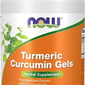 کپسول های ژله ای زردچوبه کورکومین (Curcuma longa) ناو، عصاره استاندارد شده، مکمل گیاهی با 95% کورکومینوئید، 120 سافت ژل