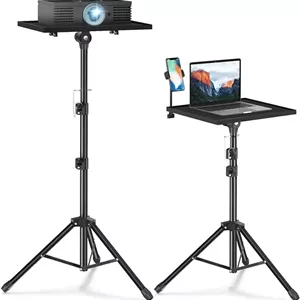 پایه سه پایه پروژکتور - پایه سه پایه لپ تاپ پروژکتور با ارتفاع قابل تنظیم 55 تا 119 سانتی متر، سه پایه برای پروژکتور، پایه پروژکتور برای فیلم های فضای باز