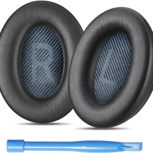 بالشتک های گوشی پریمیوم AHG Accessory House Global سازگار با هدفون های Bose SoundLink Around-Ear 2 (SLAE2، مشکی). چرم پروتئینی ممتاز | فوم نرم با چگالی بالا | نصب آسان