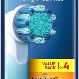 سری یدک مسواک برقی کودکانه Oral-B Pro Kids با طرح شیر شاه دیزنی، بسته 4 عددی 