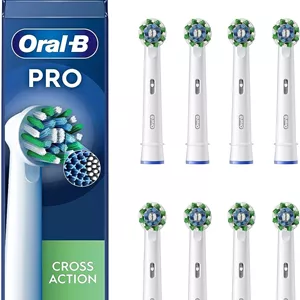 سری یدک مسواک برقی اورال-بی CrossAction، بسته 8 عددی 