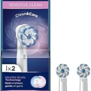 سری یدک مسواک برقی اورال-بی مدل Sensitive Clean EB 60-2، سفید 