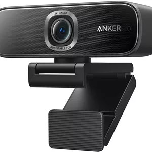 وب‌کم هوشمند Anker PowerConf C302 با کیفیت Full HD، دارای قاب‌بندی و فوکوس خودکار مبتنی بر هوش مصنوعی، وب‌کم 2K با میکروفون‌های حذف نویز، FoV قابل تنظیم، HDR، 30 فریم در ثانیه، اصلاح نور کم، مناسب استریمینگ