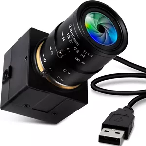 وب کم ELP 1080P با زاویه دید گسترده و لنز قابل تنظیم 2.8-12 میلی متری Vario، وب کم USB با سرعت 100 فریم در ثانیه برای لینوکس/ویندوز/اندروید USBFHD01M-SFV (2.8-12 میلی متر)
