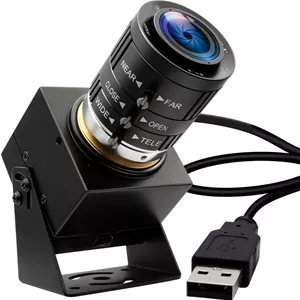 وب کم USB با سرعت بالا ELP 120fps 4K، 12 مگاپیکسل، زوم اپتیکال 3 برابر، عملکرد عالی در نور کم، سازگار با ویندوز، لینوکس، مک او اس، رزبری پای