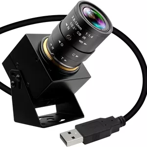 وب کم USB 4K IFWAETR با لنز زوم اپتیکال 4X 2.8-12 میلی‌متری 2160P OpenCV، وب کم زوم نزدیک و دور با دوربین کنفرانس ویدیویی برای کامپیوتر، لپ‌تاپ Jetson Nano، Raspberry Pi