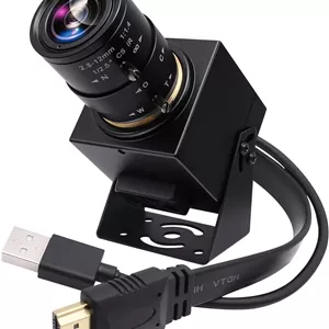 وب‌کم USB مدل SVPRO با کیفیت 1080P Full HD، دوربین صنعتی 2 مگاپیکسلی با لنز وریفوکال 2.8-12 میلی‌متری با فوکوس دستی، 100 فریم بر ثانیه/60 فریم بر ثانیه/30 فریم بر ثانیه برای ویندوز، مک، لینوکس، اندروید