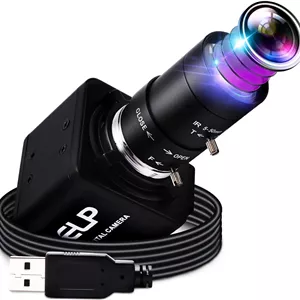 وب کم USB با لنز وریفوکال، دوربین مینی 2.8-12 میلی متری 8 مگاپیکسلی سونی IMX179 USB با دوربین های با کیفیت بالا 3264X2448 USB2.0، پشتیبانی از اکثر سیستم عامل ها/پروتکل UVC/اکثر سیستم عامل ها/بدون نیاز به درایور