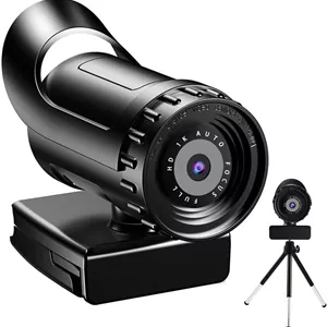وب کم، دوربین وب با کیفیت 4K 2K 1080P Full HD با میکروفون USB برای کامپیوتر، پخش زنده، دوربین فیلمبرداری کوچک 4K(1080P)