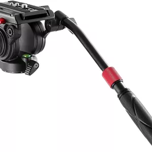هد سه پایه فیلمبرداری NEEWER با صفحه رهاسازی سریع سازگار با Manfrotto، دسته تلسکوپی و پایه مدرج پانوراما (⌀55mm)، حداکثر بار 6 کیلوگرم، مقاوم برای دوربین های فیلمبرداری DSLR، GM001