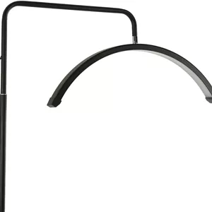 نور LED زیبایی، کیت نورپردازی LED قابل حمل نیمه ماه برای آرایش، اکستنشن مژه، متخصص زیبایی، تاتو آرتیست با پایه تلفن، کم نور شونده 3200K‑5600K، روشنایی قابل تنظیم (#3)