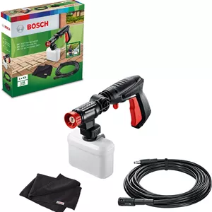مجموعه تمیز کننده واشر بوش مدل F016800612 (شامل تفنگ فشار قوی 360 درجه، نازل مواد شوینده و شلنگ افزایش طول، بسته بندی کارتنی)