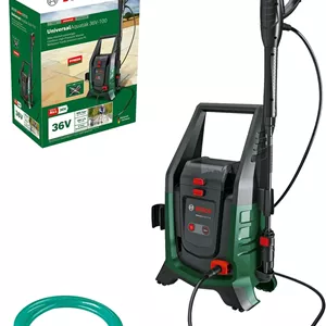 ست کارواش شارژی و قابل حمل بوش UniversalAquatak 36V-100 (برای تمیزکاری در خانه یا در حال حرکت؛ سیستم 36 ولت؛ تا 45 دقیقه زمان کارکرد؛ کیت خود مکش؛ بدون باتری)